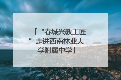 “春城兴教工匠”走进西南林业大学附属中学