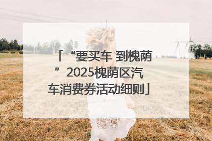 “要买车 到槐荫”2025槐荫区汽车消费券活动细则
