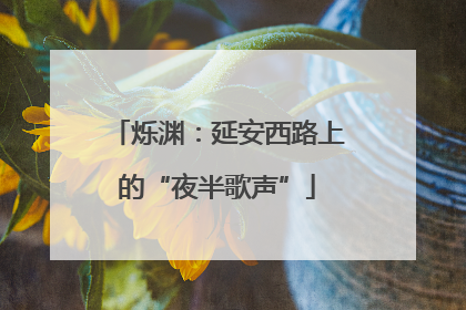烁渊：延安西路上的“夜半歌声”