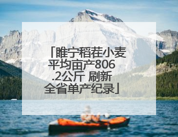 睢宁稻茬小麦平均亩产806.2公斤 刷新全省单产纪录