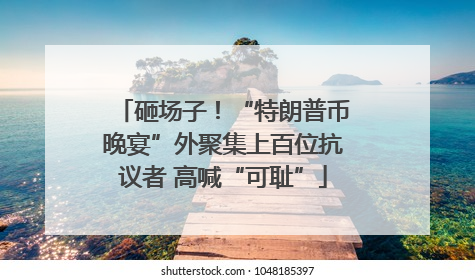 砸场子！“特朗普币晚宴”外聚集上百位抗议者 高喊“可耻”