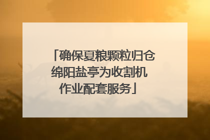 确保夏粮颗粒归仓 绵阳盐亭为收割机作业配套服务