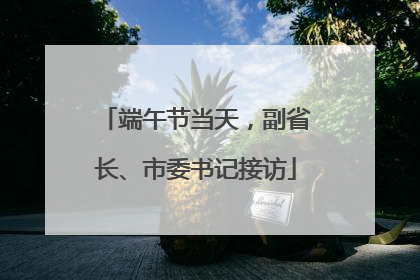 端午节当天，副省长、市委书记接访
