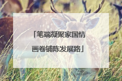 笔端凝聚家国情  画卷铺陈发展路