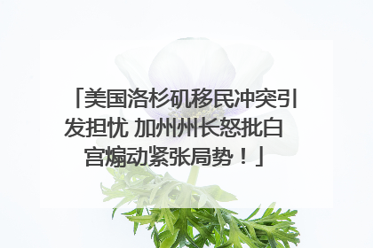 美国洛杉矶移民冲突引发担忧 加州州长怒批白宫煽动紧张局势！