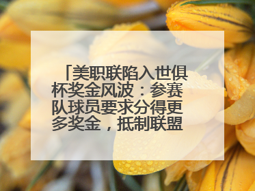 美职联陷入世俱杯奖金风波：参赛队球员要求分得更多奖金，抵制联盟的“剥削”