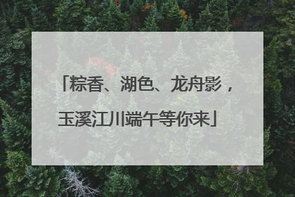 粽香、湖色、龙舟影，玉溪江川端午等你来