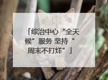 综治中心“全天候”服务 坚持“周末不打烊”