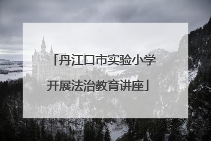 丹江口市实验小学开展法治教育讲座