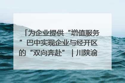 为企业提供“增值服务”巴中实现企业与经开区的“双向奔赴”｜川陕渝网络名人巴中行