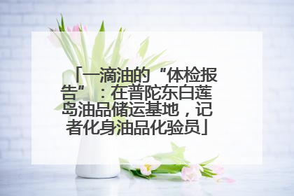 一滴油的“体检报告”：在普陀东白莲岛油品储运基地，记者化身油品化验员