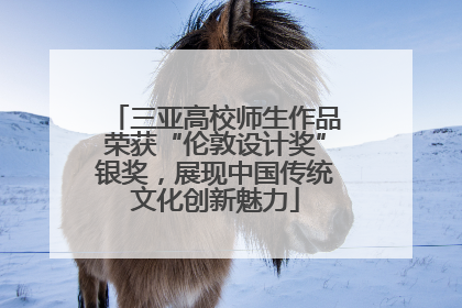 三亚高校师生作品荣获“伦敦设计奖”银奖，展现中国传统文化创新魅力