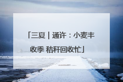 三夏｜通许：小麦丰收季 秸秆回收忙