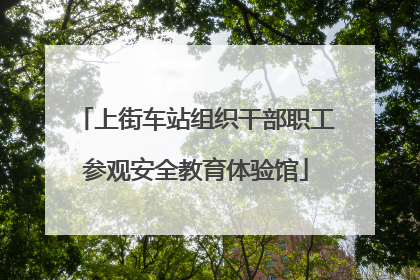 上街车站组织干部职工参观安全教育体验馆