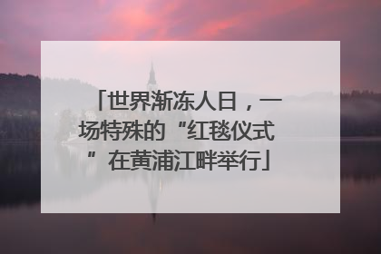 世界渐冻人日，一场特殊的“红毯仪式”在黄浦江畔举行