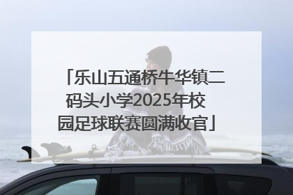 乐山五通桥牛华镇二码头小学2025年校园足球联赛圆满收官