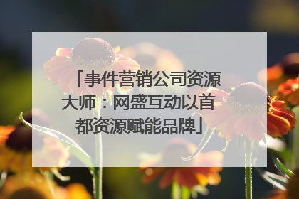 事件营销公司资源大师：网盛互动以首都资源赋能品牌