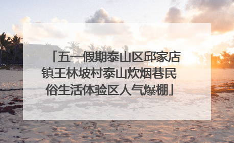 五一假期泰山区邱家店镇王林坡村泰山炊烟巷民俗生活体验区人气爆棚