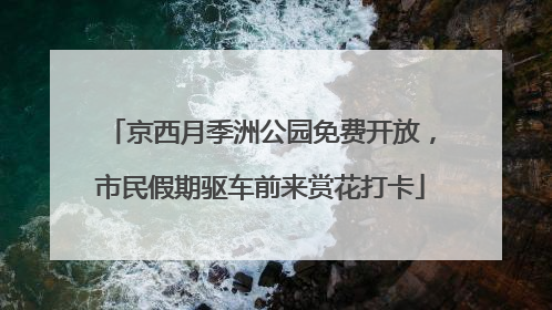 京西月季洲公园免费开放，市民假期驱车前来赏花打卡