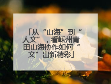 从“山海”到“人文”，看嵊州青田山海协作如何“文”出新精彩