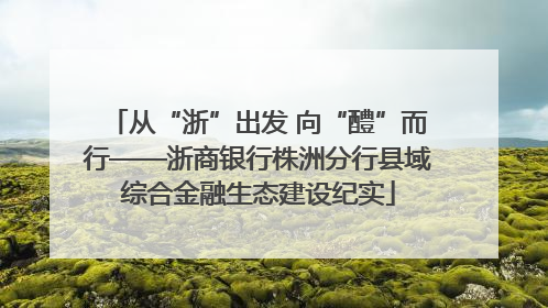 从“浙”出发 向“醴”而行——浙商银行株洲分行县域综合金融生态建设纪实