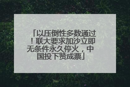 以压倒性多数通过！联大要求加沙立即无条件永久停火，中国投下赞成票