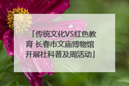 传统文化VS红色教育 长春市文庙博物馆开展社科普及周活动