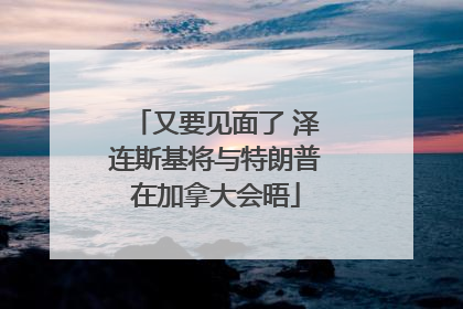 又要见面了 泽连斯基将与特朗普在加拿大会晤