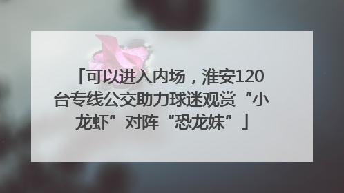 可以进入内场，淮安120台专线公交助力球迷观赏“小龙虾”对阵“恐龙妹”