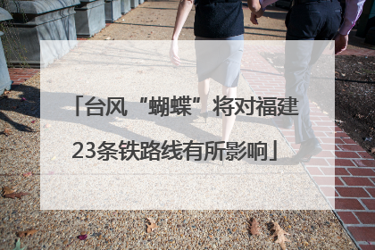 台风“蝴蝶”将对福建23条铁路线有所影响