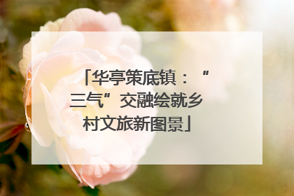 华亭策底镇：“三气”交融绘就乡村文旅新图景