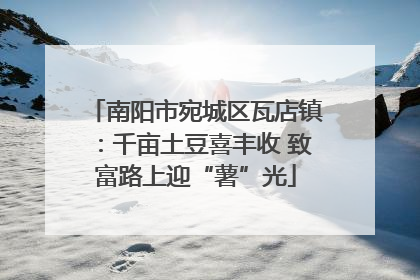 南阳市宛城区瓦店镇：千亩土豆喜丰收 致富路上迎“薯”光