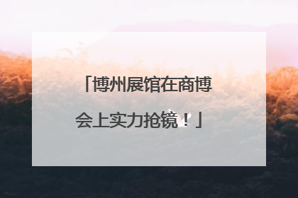 博州展馆在商博会上实力抢镜！