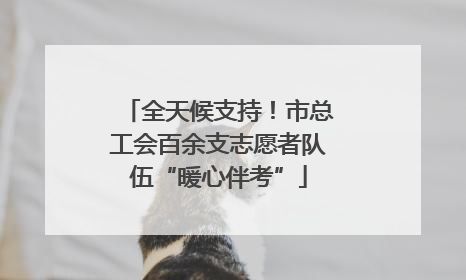 全天候支持！市总工会百余支志愿者队伍“暖心伴考”