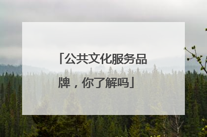 公共文化服务品牌，你了解吗