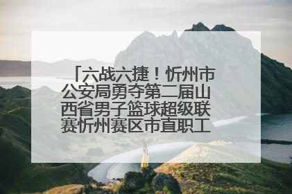 六战六捷！忻州市公安局勇夺第二届山西省男子篮球超级联赛忻州赛区市直职工组比赛冠军