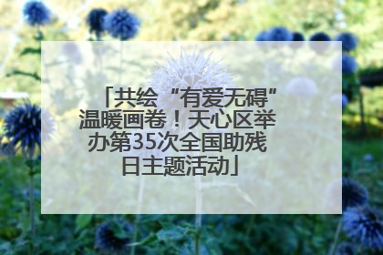 共绘“有爱无碍”温暖画卷！天心区举办第35次全国助残日主题活动