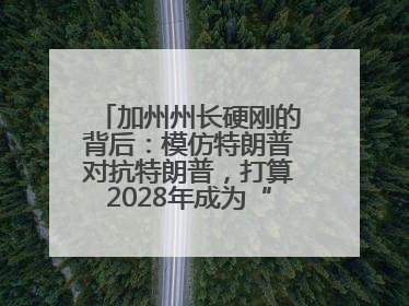 加州州长硬刚的背后：模仿特朗普对抗特朗普，打算2028年成为“特朗普”