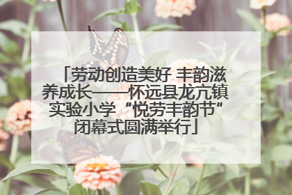 劳动创造美好 丰韵滋养成长——怀远县龙亢镇实验小学“悦劳丰韵节”闭幕式圆满举行
