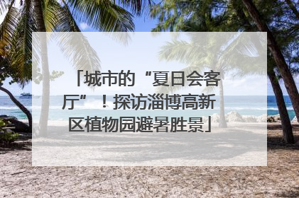城市的“夏日会客厅”！探访淄博高新区植物园避暑胜景