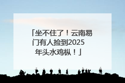 坐不住了！云南易门有人捡到2025年头水鸡枞！