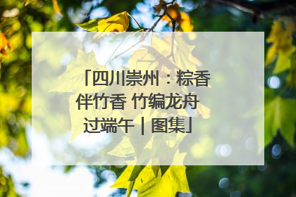 四川崇州：粽香伴竹香 竹编龙舟过端午｜图集