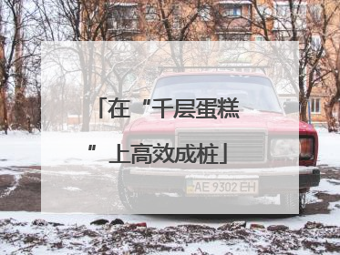 在“千层蛋糕”上高效成桩