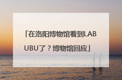 在洛阳博物馆看到LABUBU了？博物馆回应