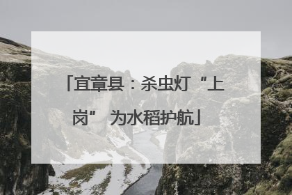宜章县：杀虫灯“上岗” 为水稻护航