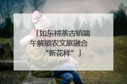 如东栟茶古镇端午解锁农文旅融合“新花样”