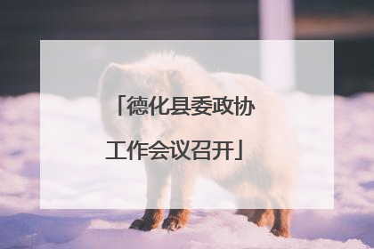 德化县委政协工作会议召开