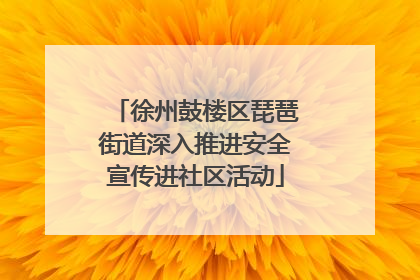 徐州鼓楼区琵琶街道深入推进安全宣传进社区活动