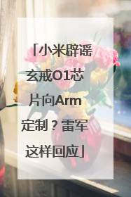 小米辟谣玄戒O1芯片向Arm定制？雷军这样回应