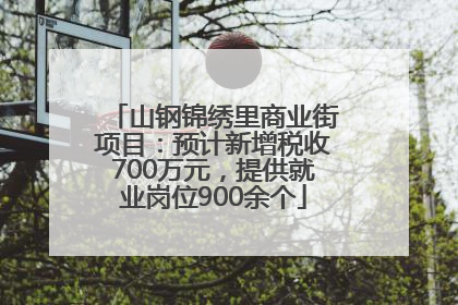 山钢锦绣里商业街项目：预计新增税收700万元，提供就业岗位900余个